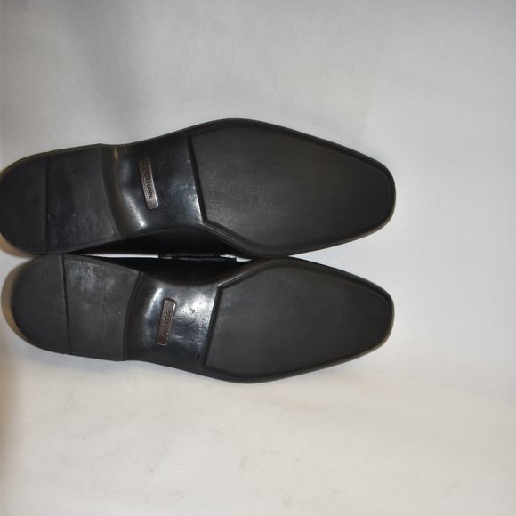 Magnanni Horsebit Leather Loafer Size 10 M Black 16482 - Picture 10 of 12